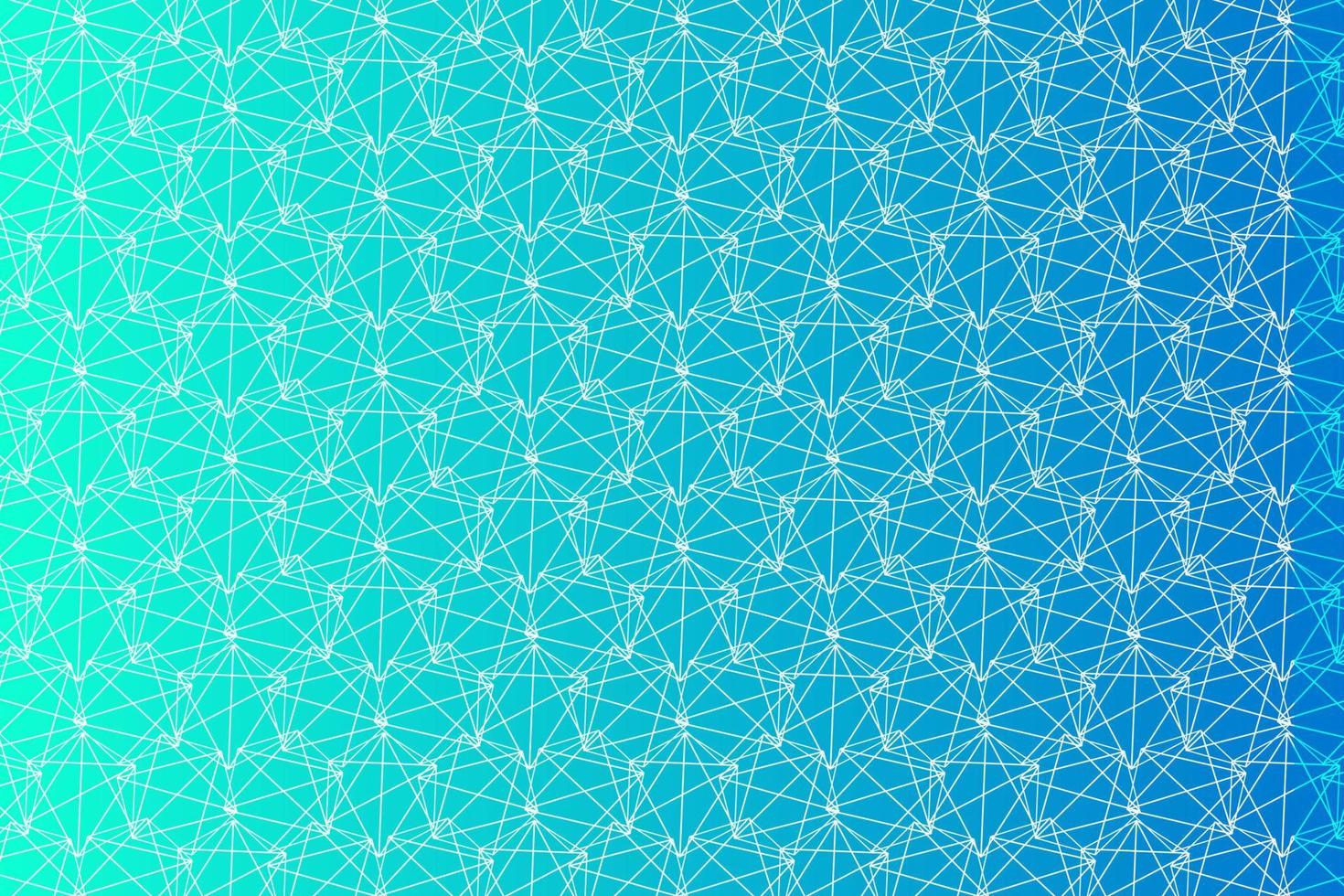 Pattern with geometric elements in blue tones gradient abstract background for design vector