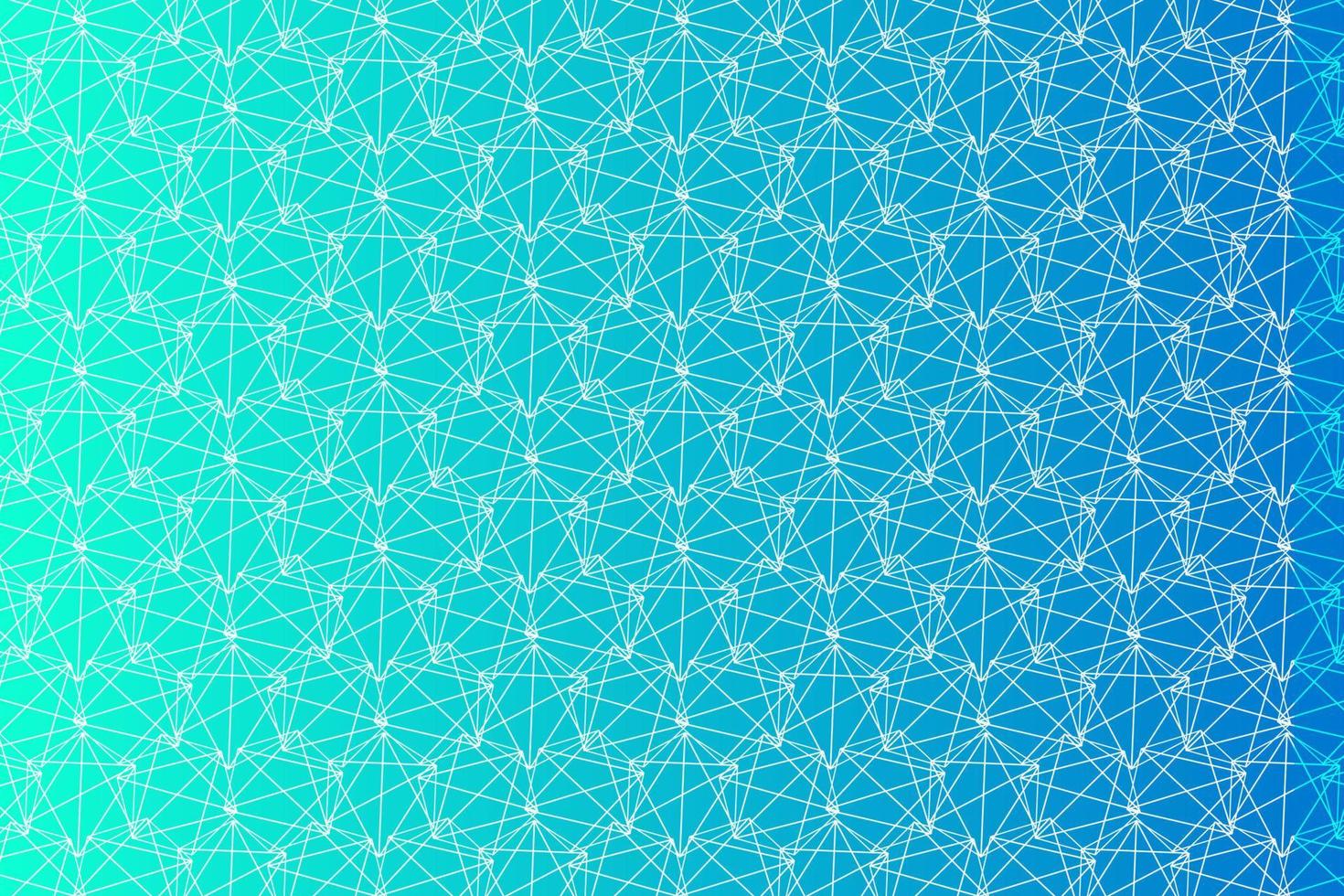 Pattern with geometric elements in blue tones gradient abstract background for design vector