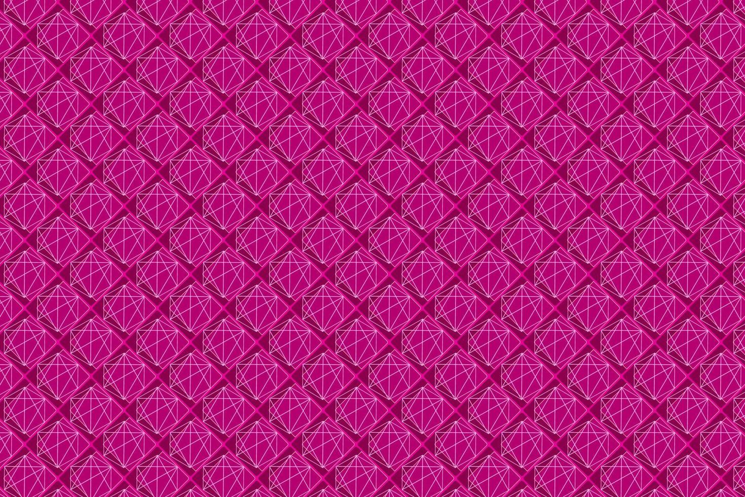 Pattern with geometric elements in pink tones abstract background vector