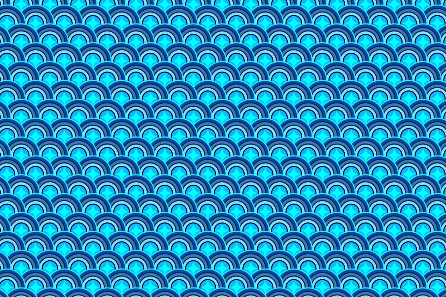 Pattern with geometric elements in blue tones. Abstract gradient background vector