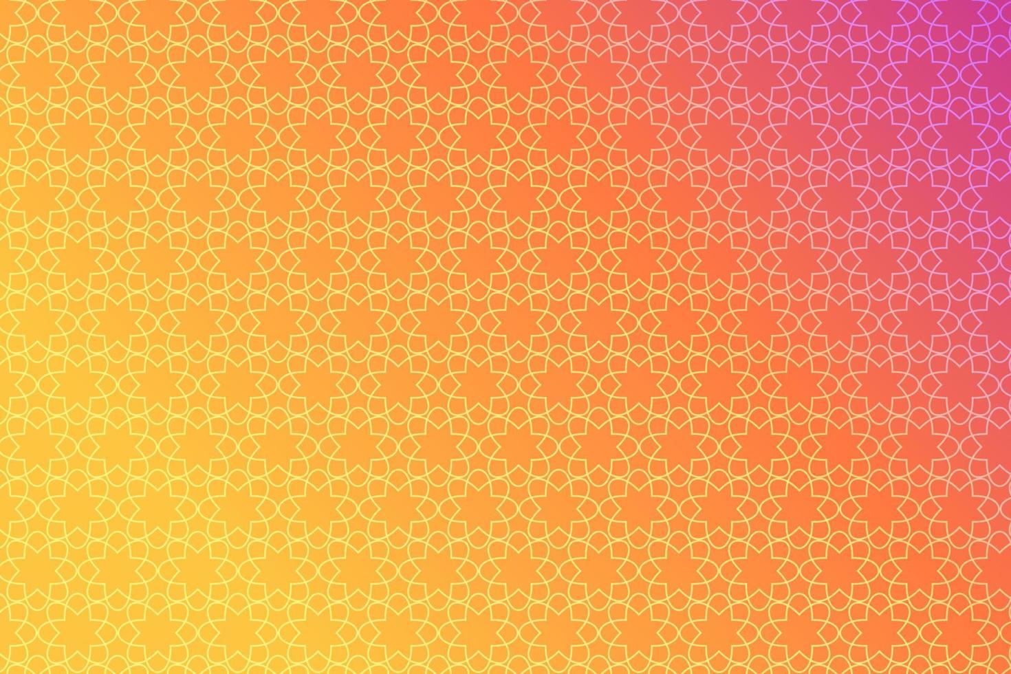 Pattern with geometric elements in yellow-pink tones. Abstract gradient background vector