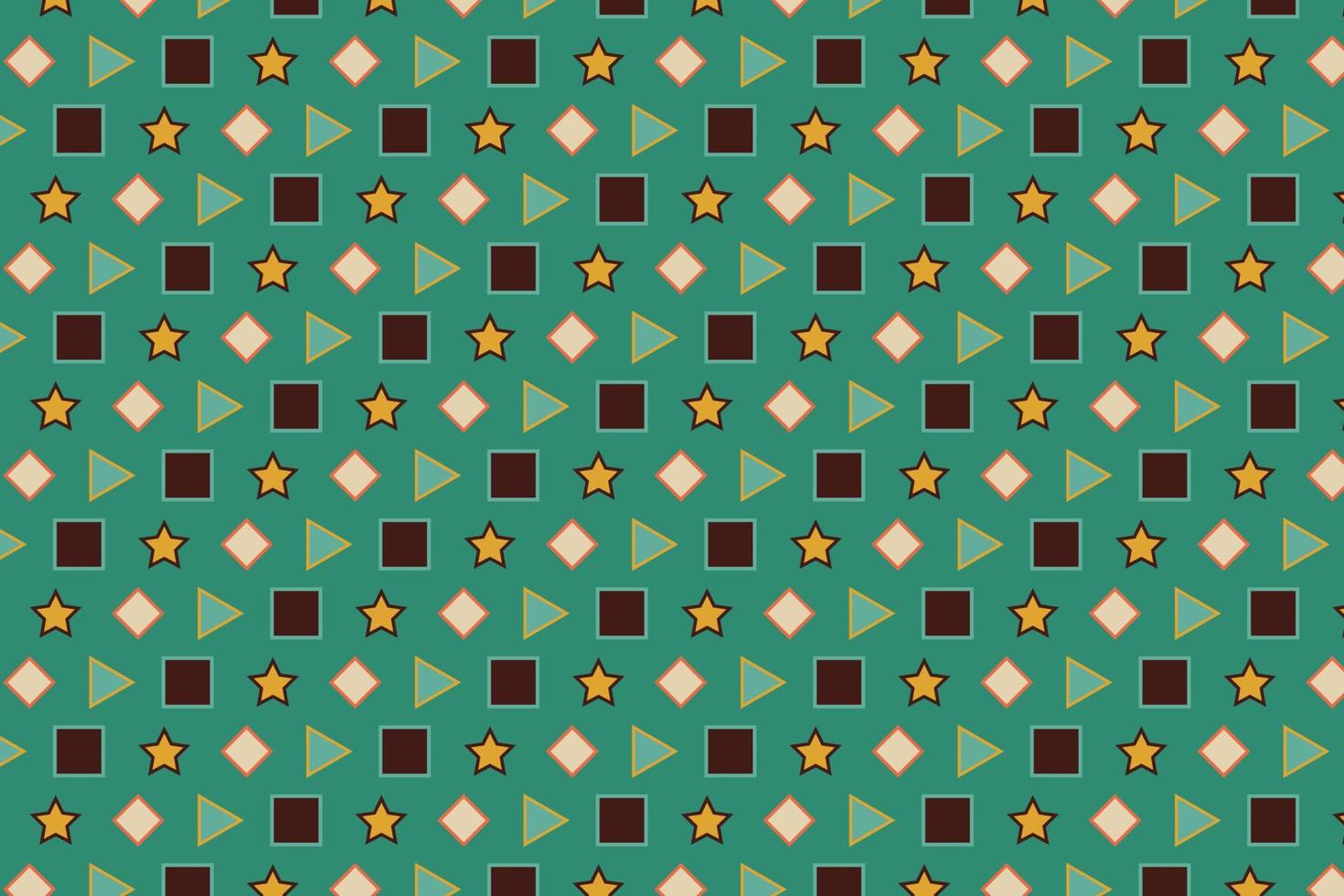 Pattern with geometric elements in retro tones gradient abstract background vector