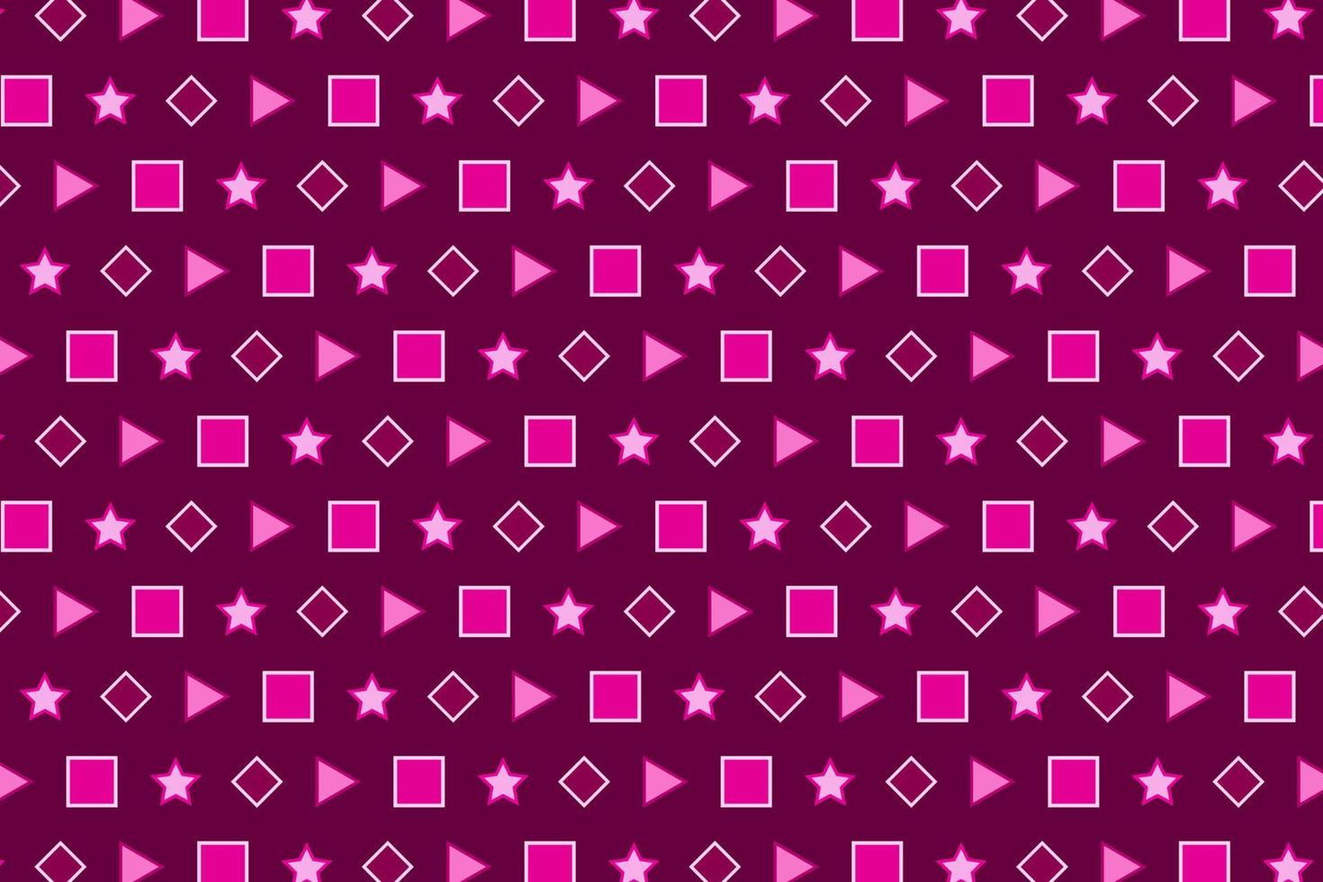 Pattern with geometric elements in pink tones. Gradient abstract background vector