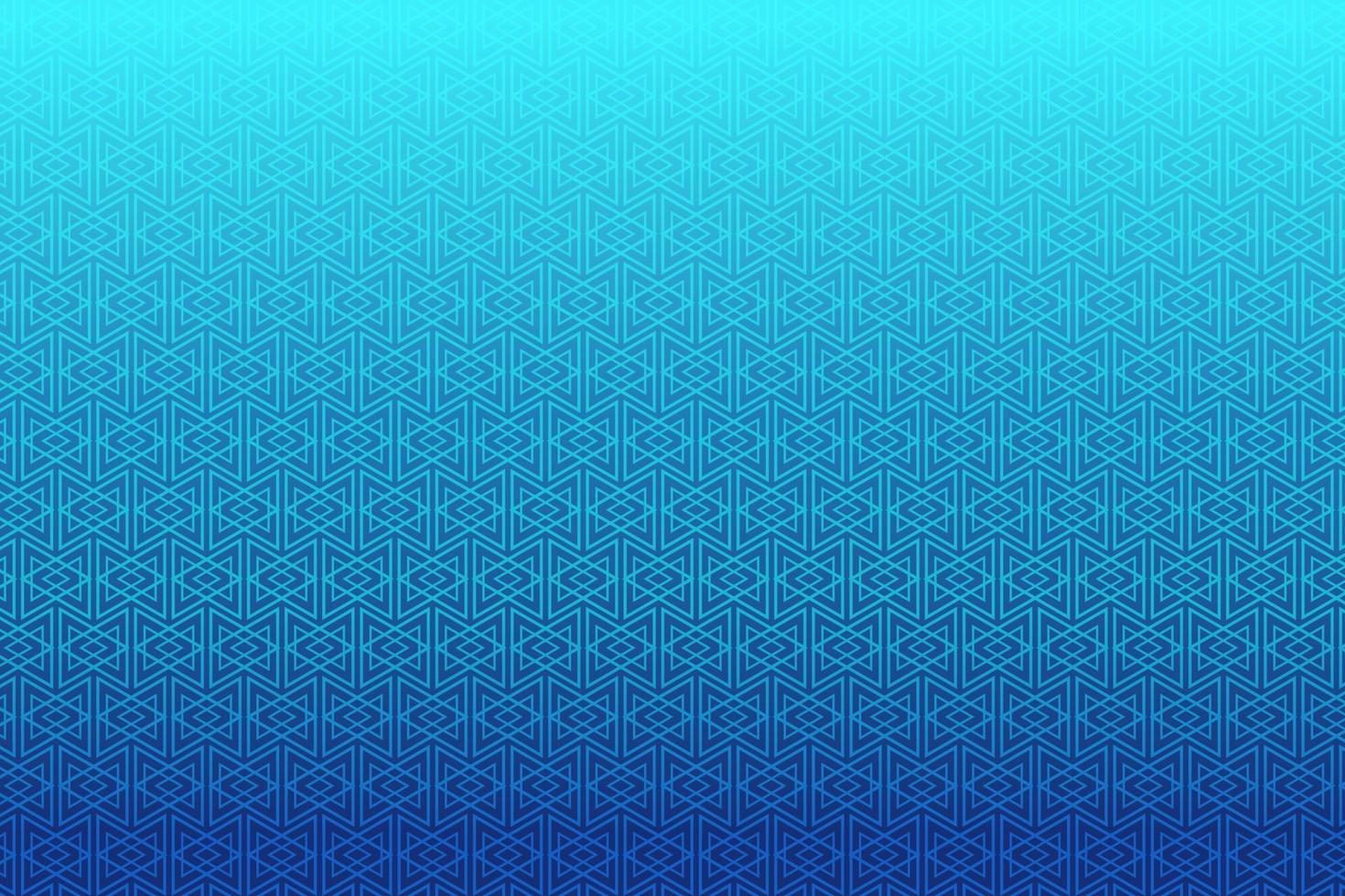 Pattern with geometric elements in blue tones gradient abstract background vector