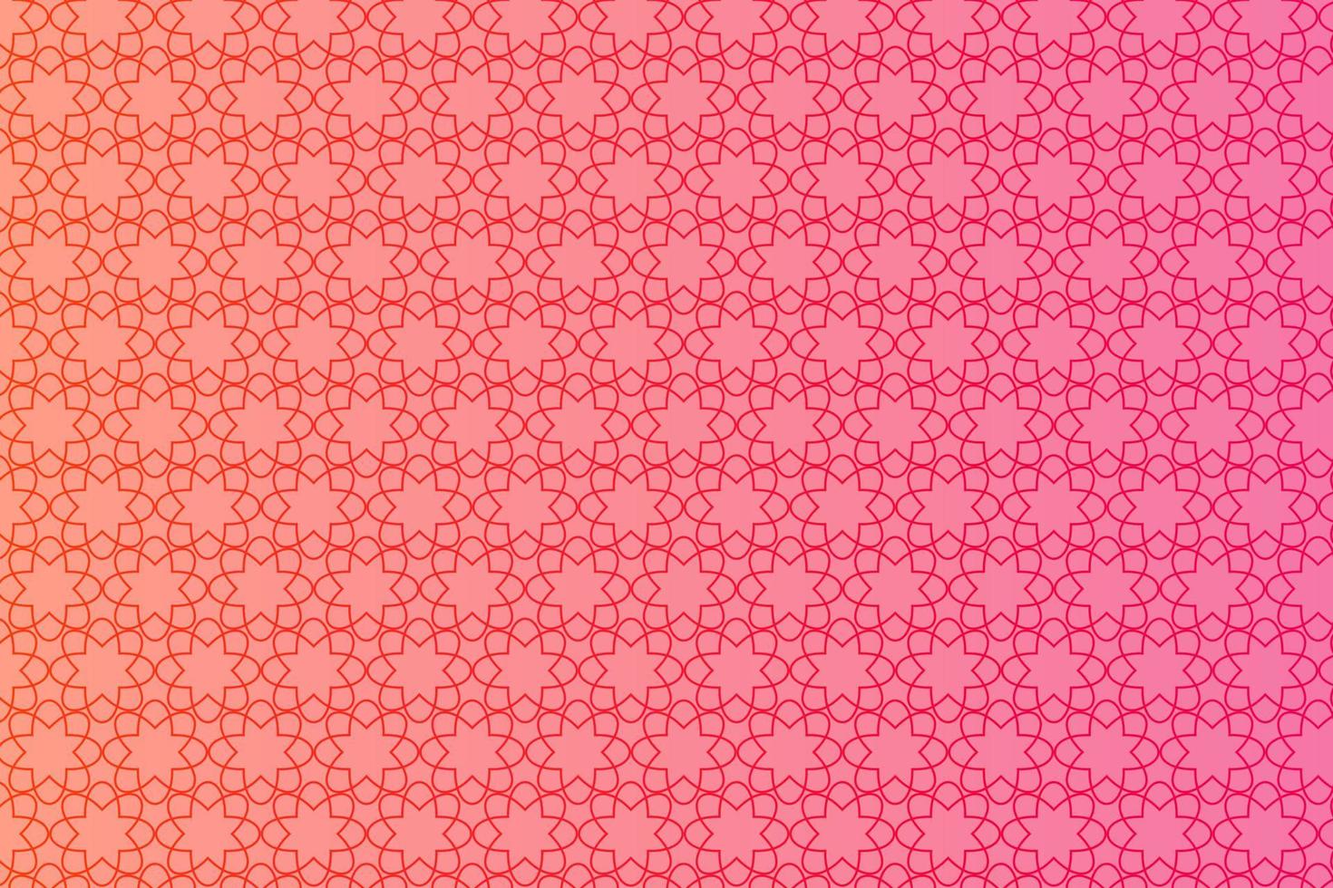 Pattern with geometric elements in pink-gold tones. Abstract gradient background vector