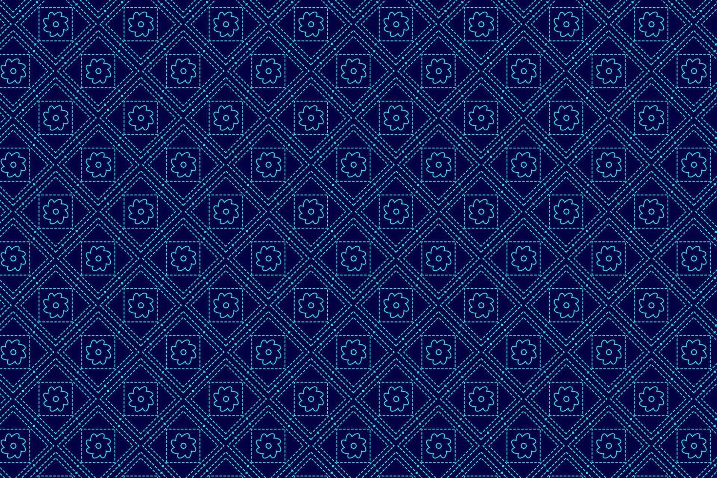 Pattern with geometric elements in blue tones. Abstract gradient background vector