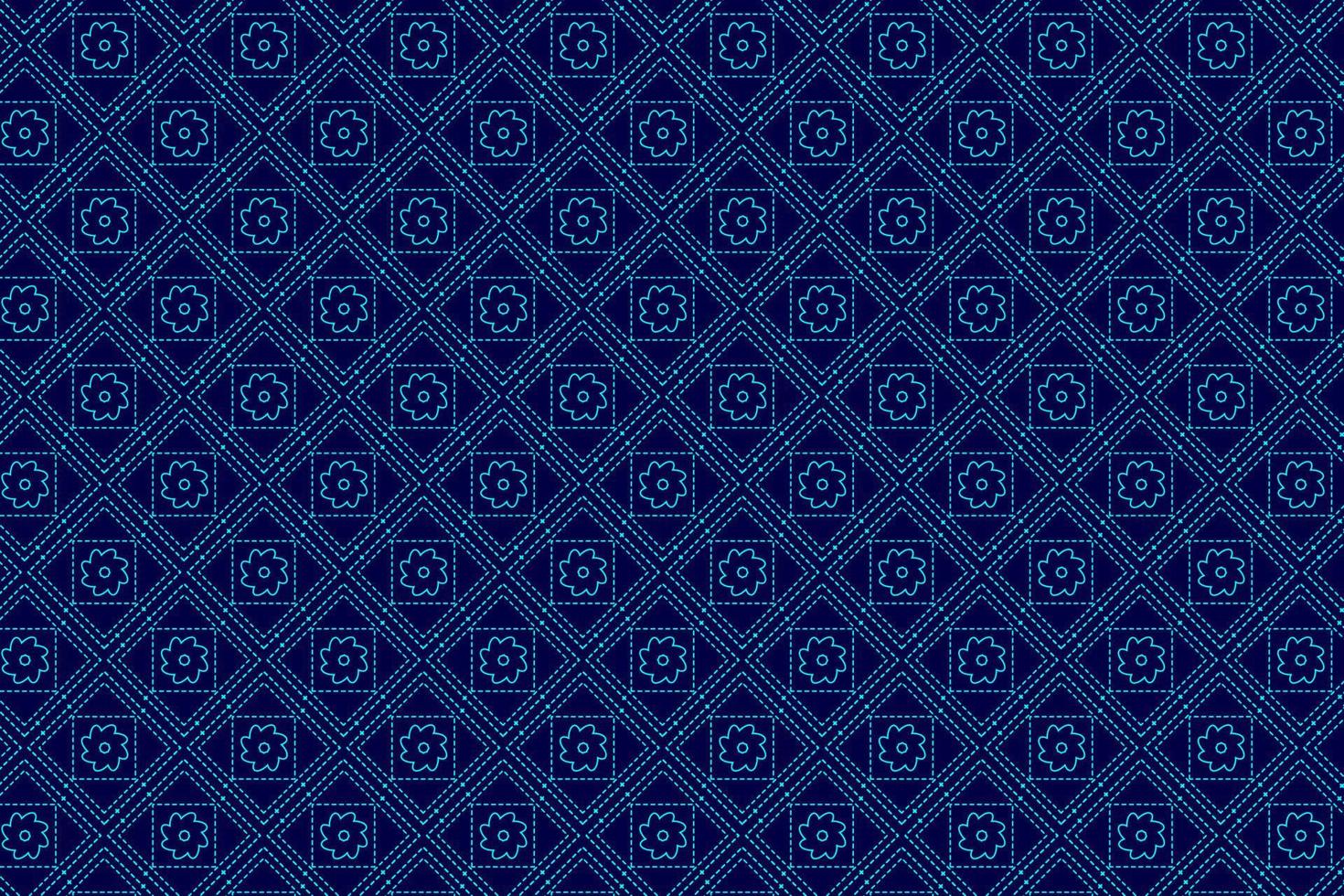 Pattern with geometric elements in blue tones. Abstract gradient background vector