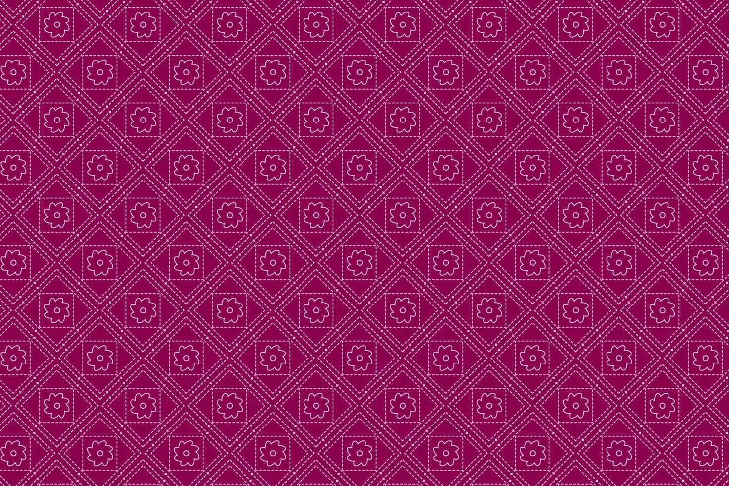 Pattern with geometric elements in pink tones abstract background vector