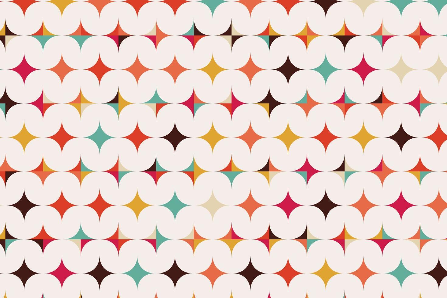 Pattern with geometric elements styled in retro gradient tones. abstract background for design vector