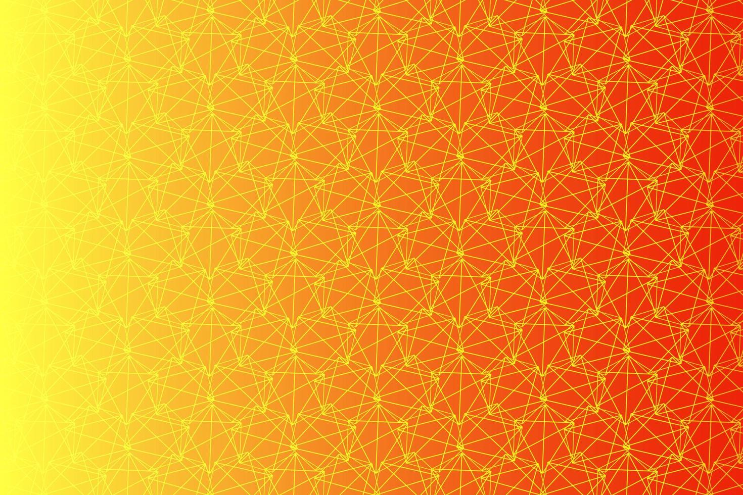 Pattern with geometric elements in yellow-orange tones gradient abstract background for design vector