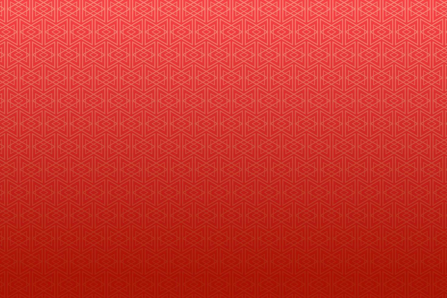 Pattern with geometric elements in red tones gradient abstract background vector
