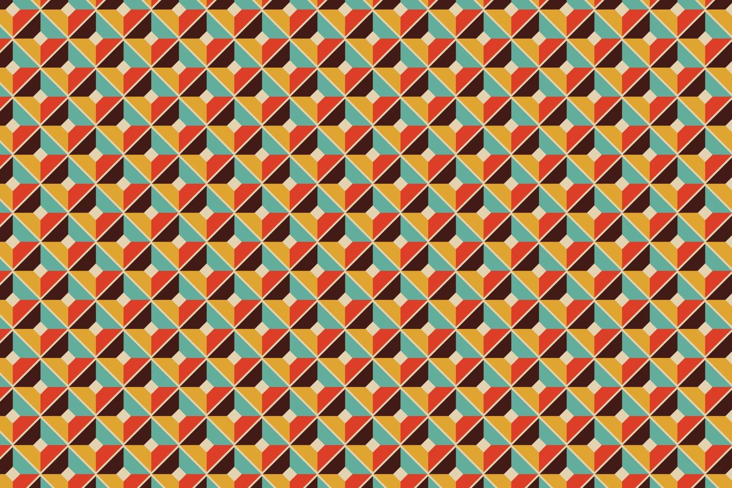 Pattern with geometric elements in vintage tones. Abstract gradient background vector