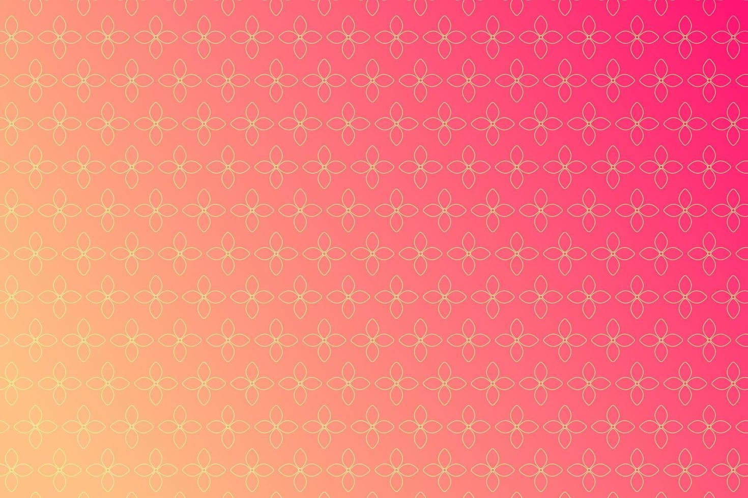 Pattern with geometric elements in pink-gold tones, abstract gradient background vector