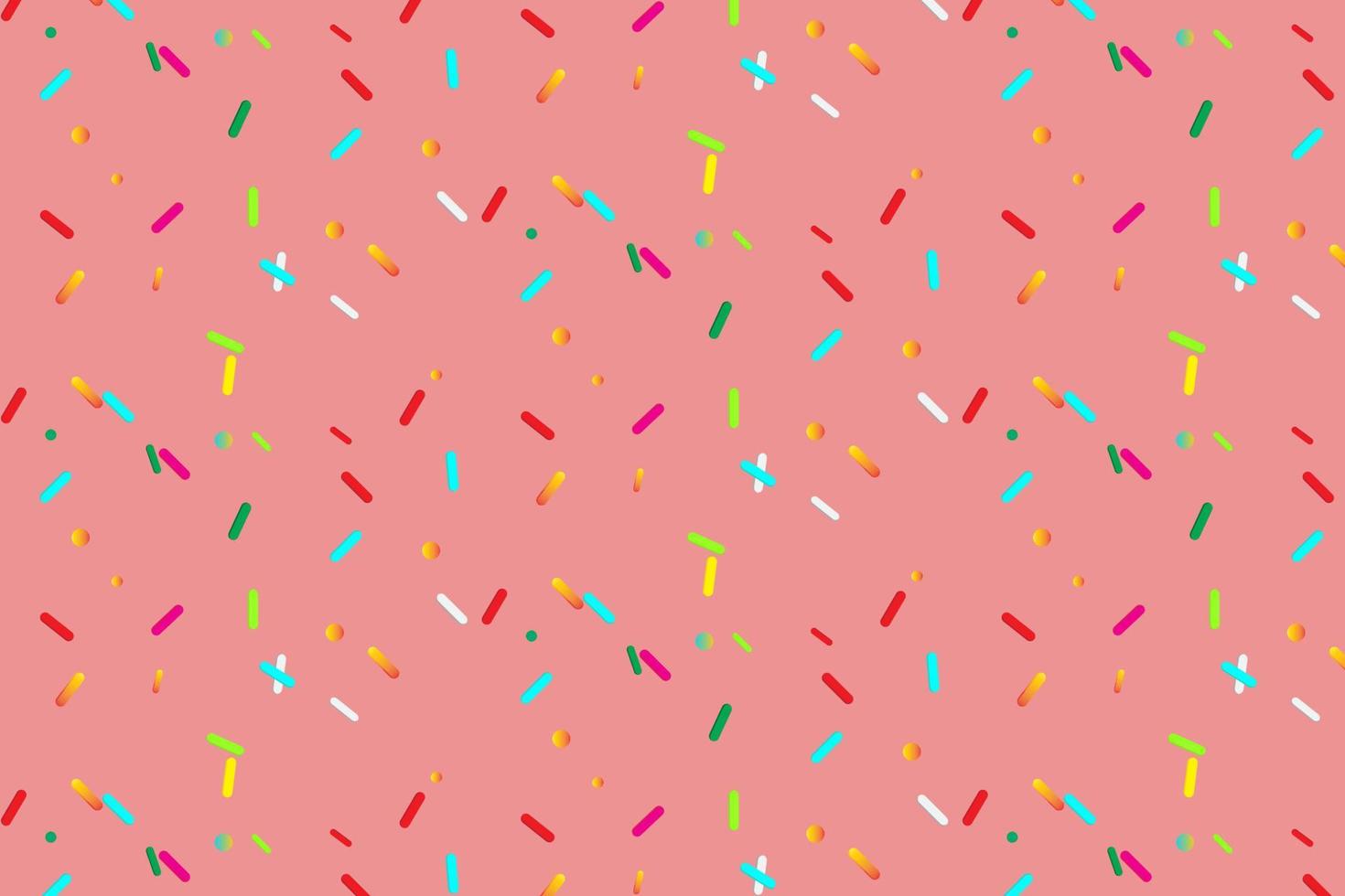 Pattern with geometric elements in the form of ice cream flakes in pink tones. Abstract Background vector