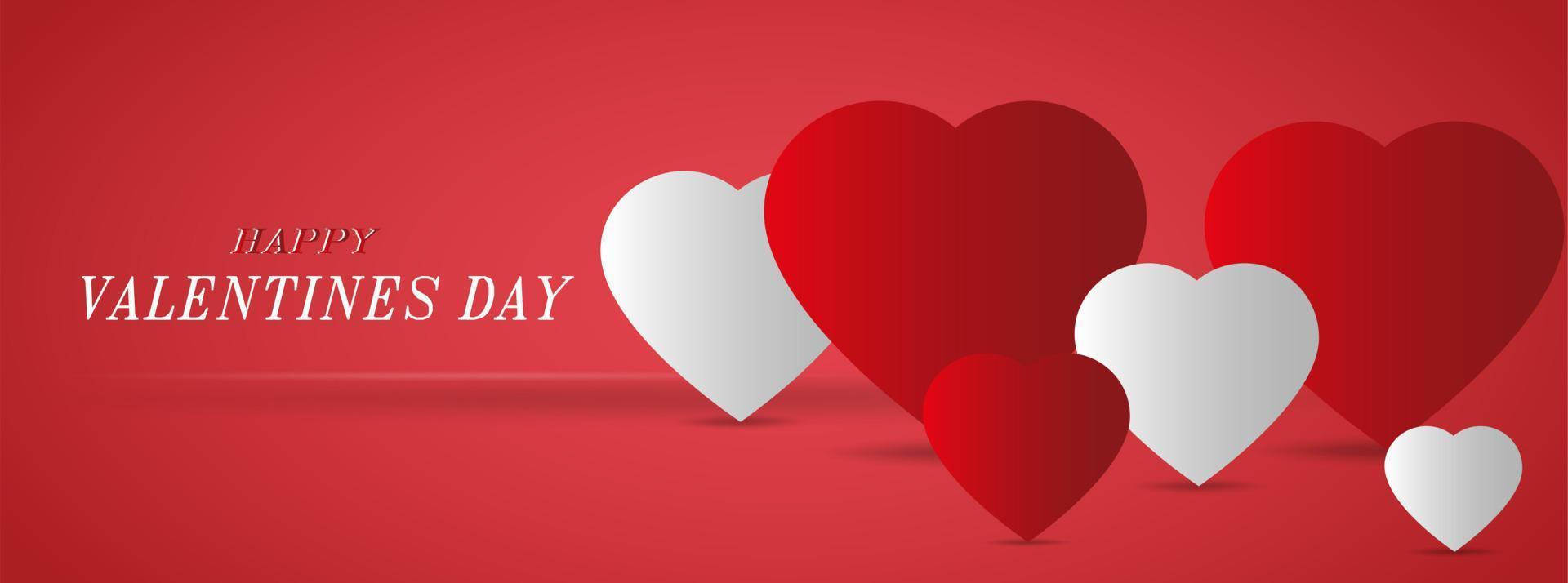 White and red hearts on a red background. 17632913 Vector Art at Vecteezy