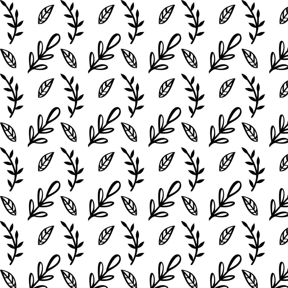 Background with decorative leaves and branches. vector