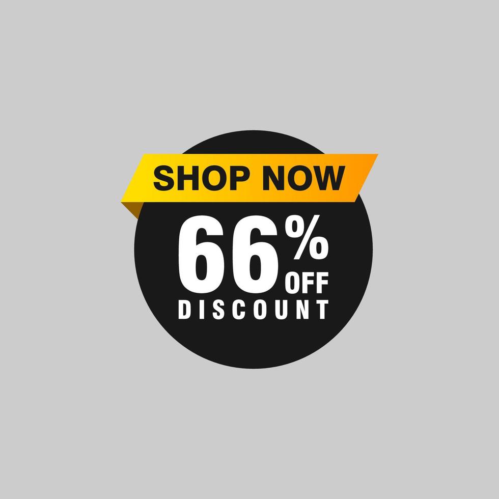 66 discount, Sales Vector badges for Labels, , Stickers, Banners, Tags, Web Stickers, New offer. Discount origami sign banner.