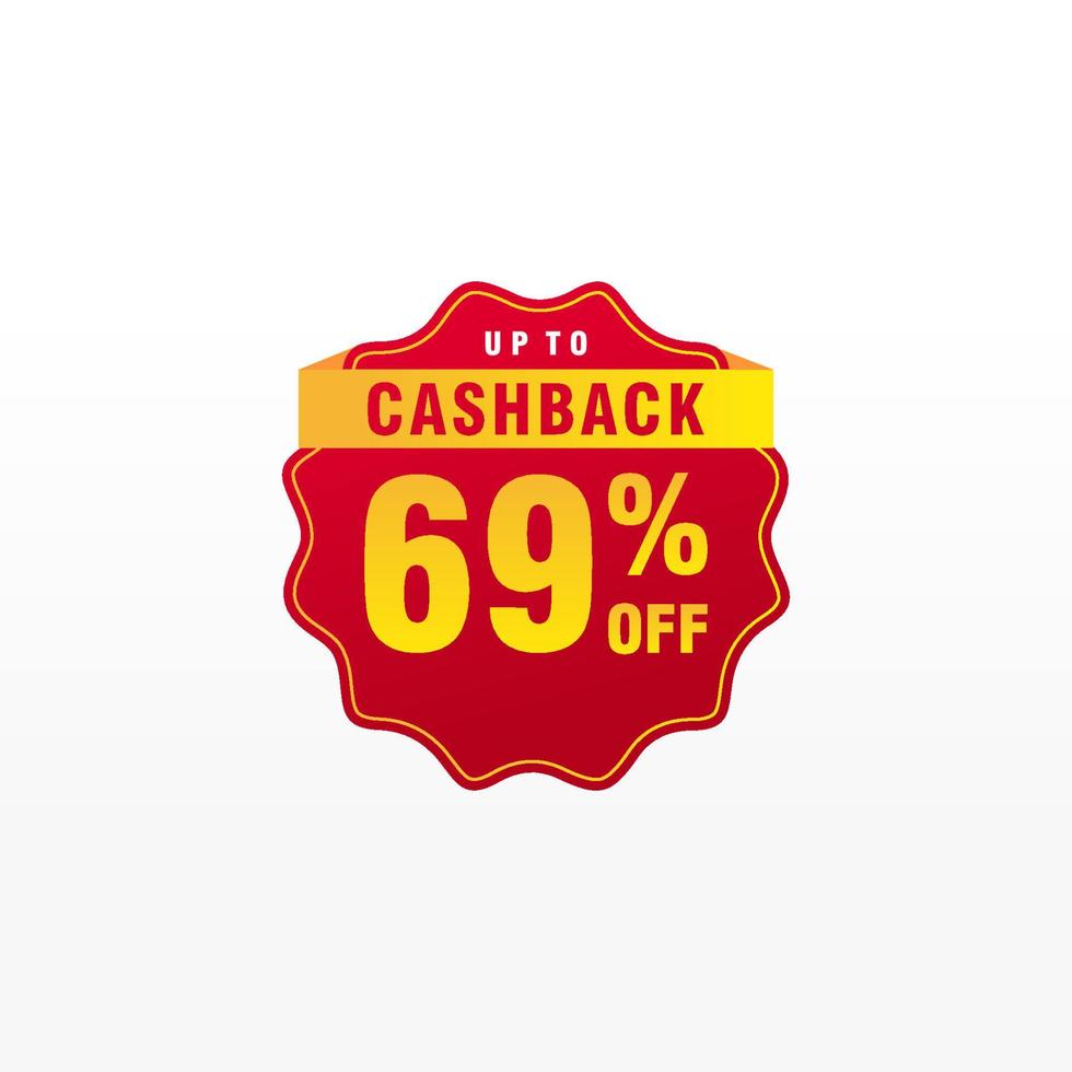69 discount, Sales Vector badges for Labels, , Stickers, Banners, Tags, Web Stickers, New offer. Discount origami sign banner.