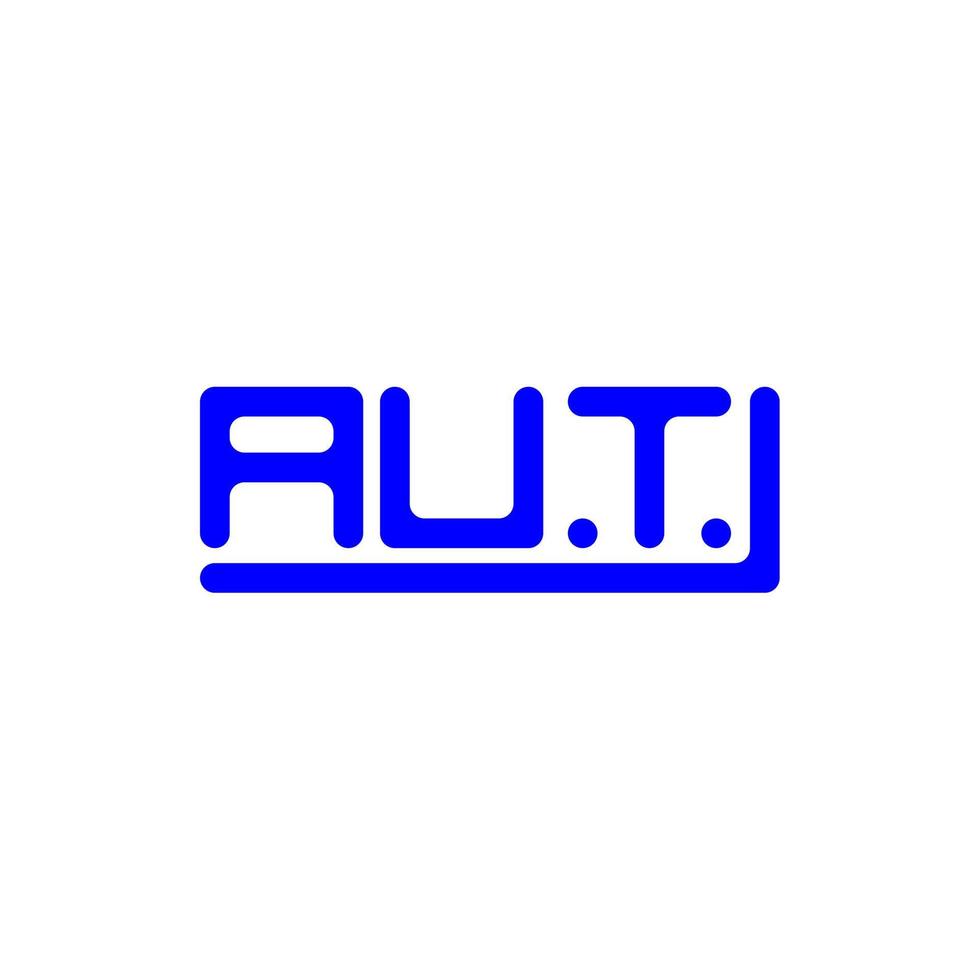 AUT letter logo creative design with vector graphic, AUT simple and modern logo.