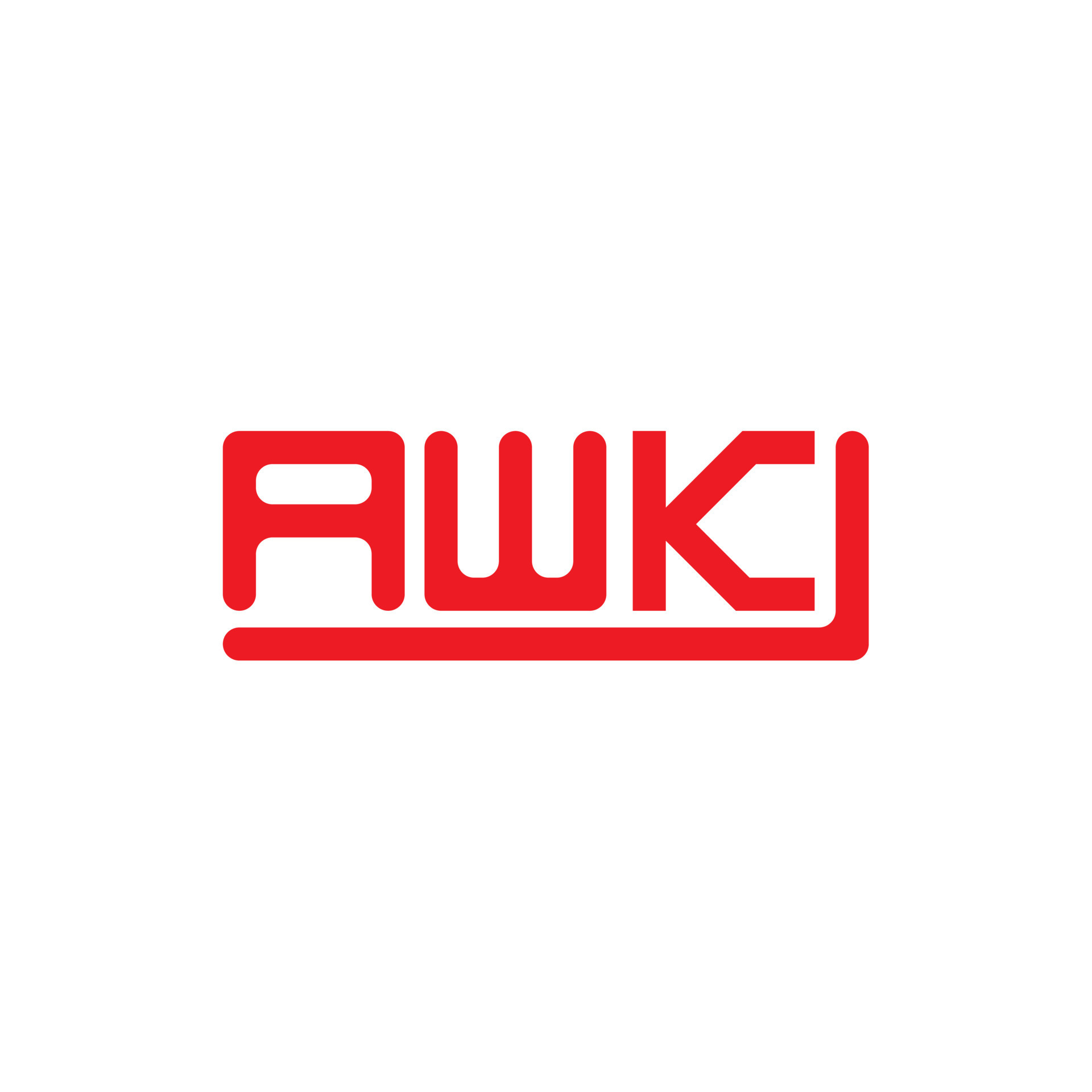 diseño creativo del logotipo de la letra awk con gráfico vectorial ...