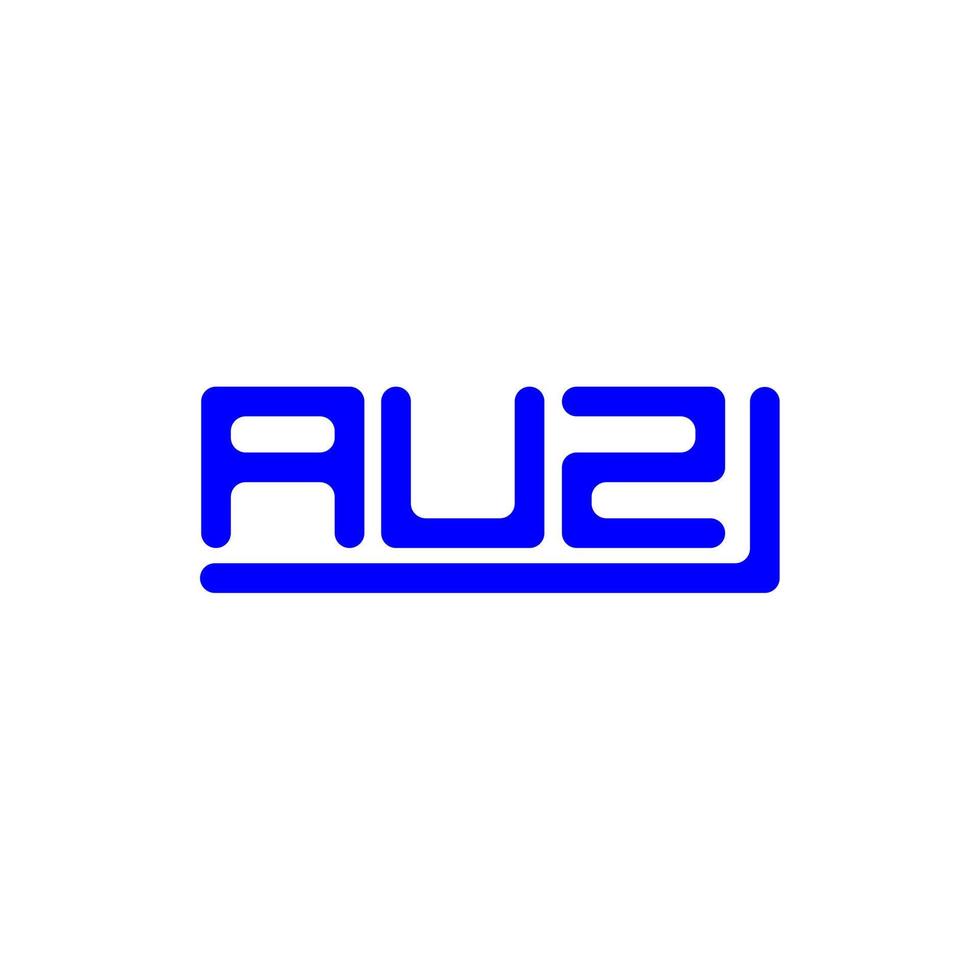 diseño creativo del logotipo de la letra auz con gráfico vectorial, logotipo simple y moderno de auz. vector