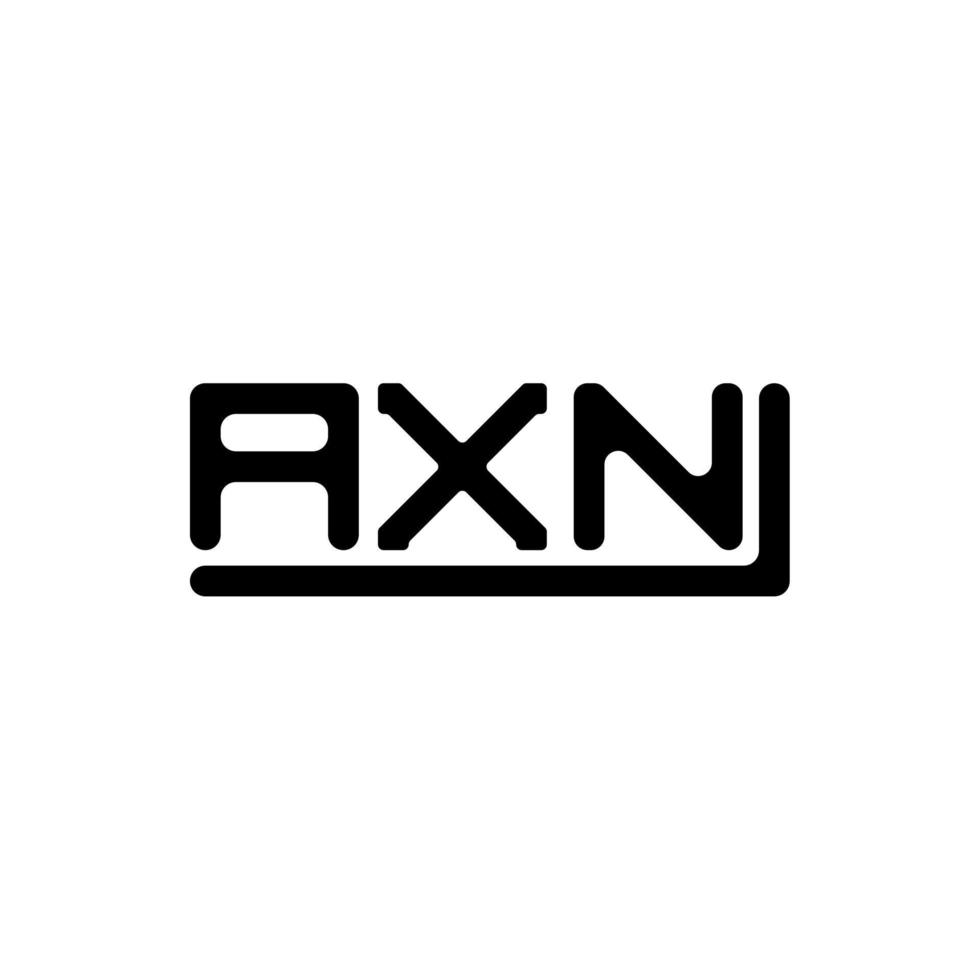 diseño creativo del logotipo de la letra axn con gráfico vectorial, logotipo simple y moderno de axn. vector