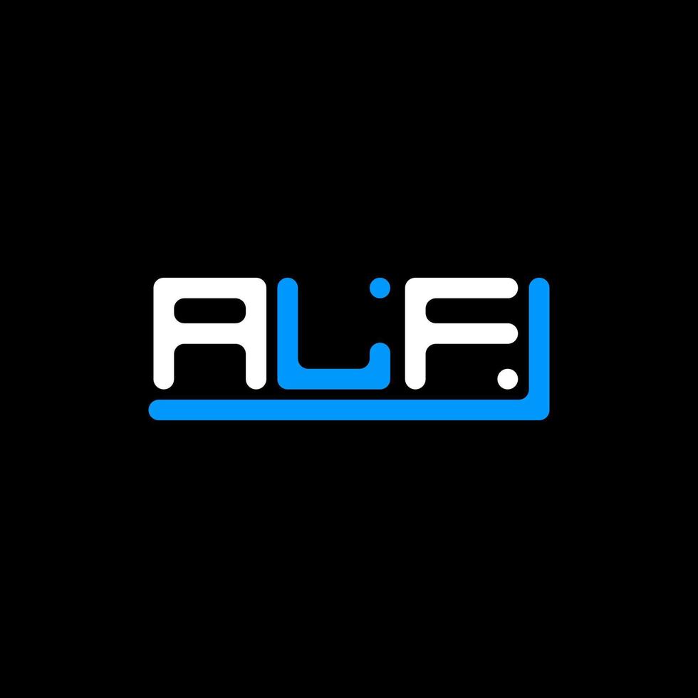 diseño creativo del logotipo de letra alf con gráfico vectorial, logotipo simple y moderno de alf. vector