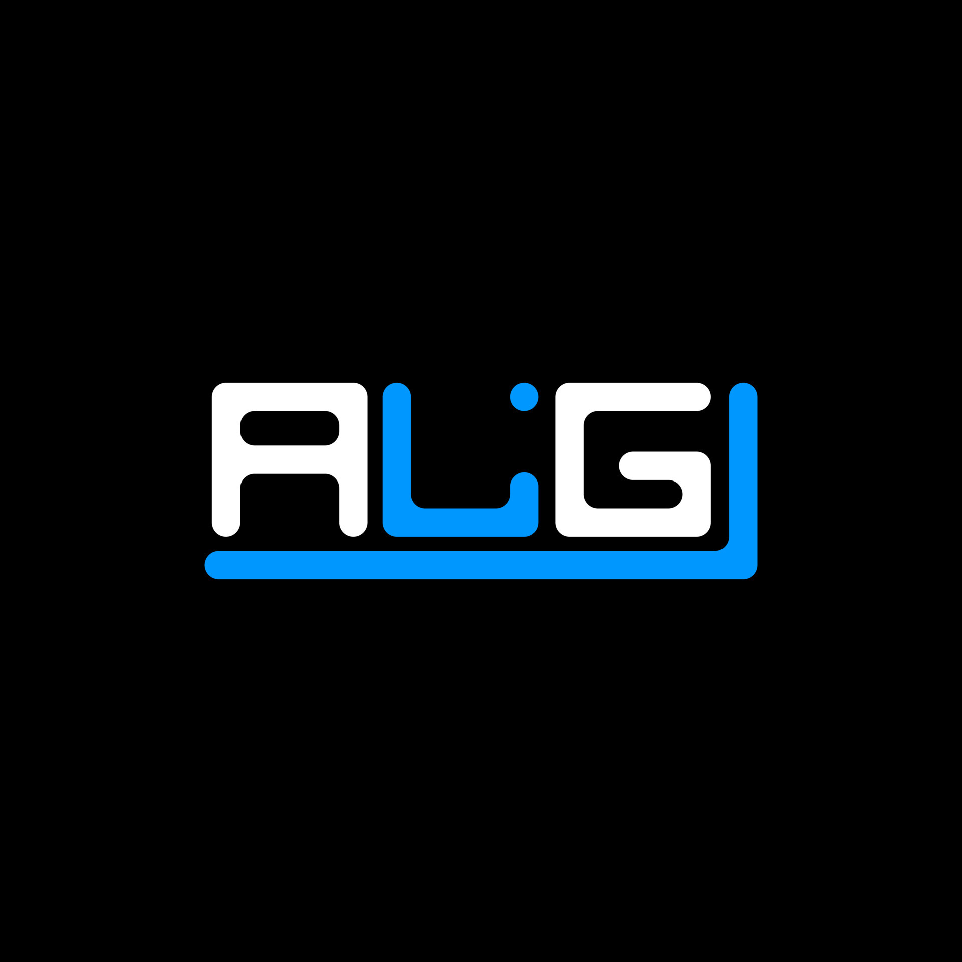 ALG letter logo creative design with vector graphic, ALG simple and