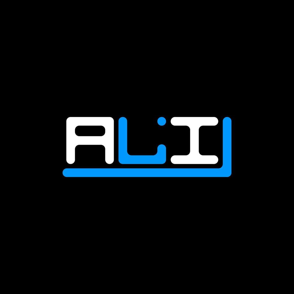 ALI letter logo creative design with vector graphic, ALI simple and modern logo.