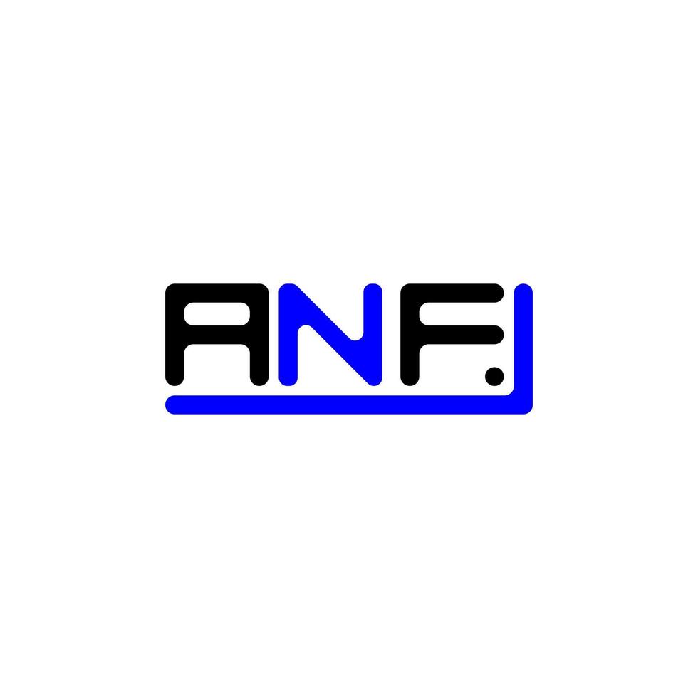 diseño creativo del logotipo de la letra amf con gráfico vectorial, logotipo simple y moderno de amf. vector