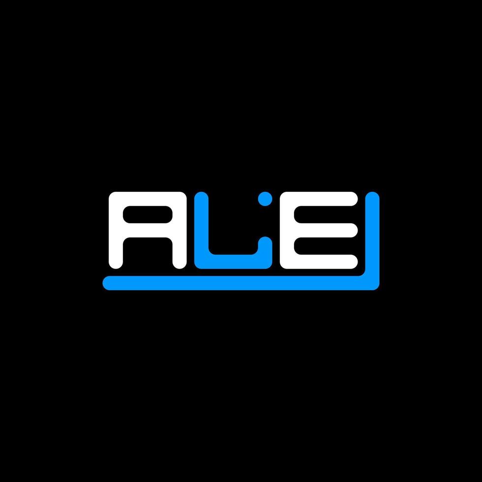 ALE letter logo creative design with vector graphic, ALE simple and