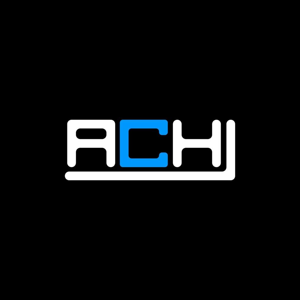 ACH letter logo creative design with vector graphic, ACH simple and modern logo.