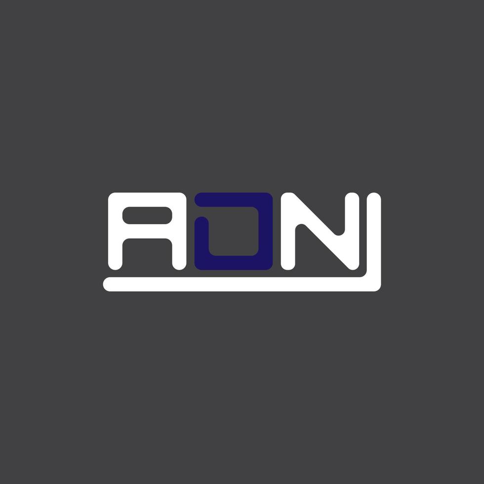 diseño creativo del logotipo de la letra adn con gráfico vectorial, logotipo simple y moderno adn. vector