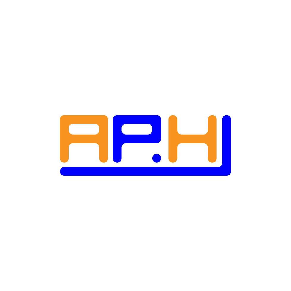 diseño creativo del logotipo de la letra aph con gráfico vectorial, logotipo simple y moderno de aph. vector