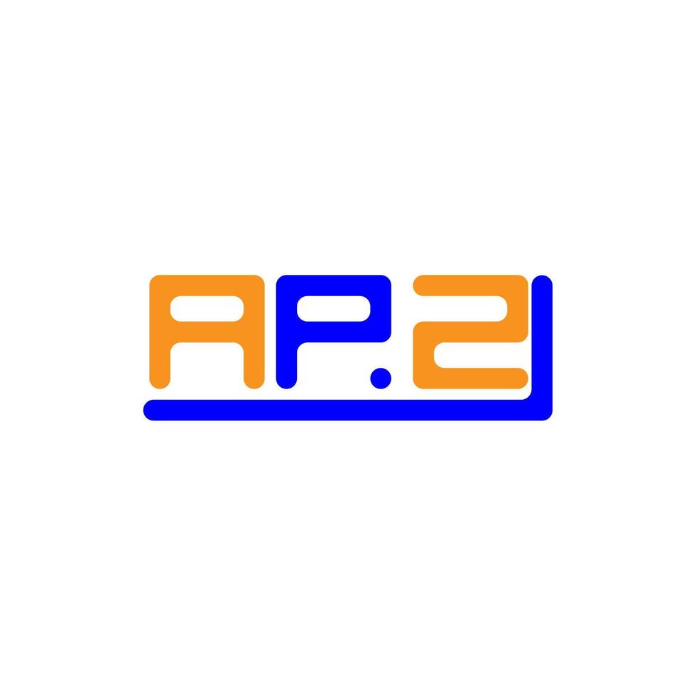 diseño creativo del logotipo de letra apz con gráfico vectorial, logotipo simple y moderno de apz. vector