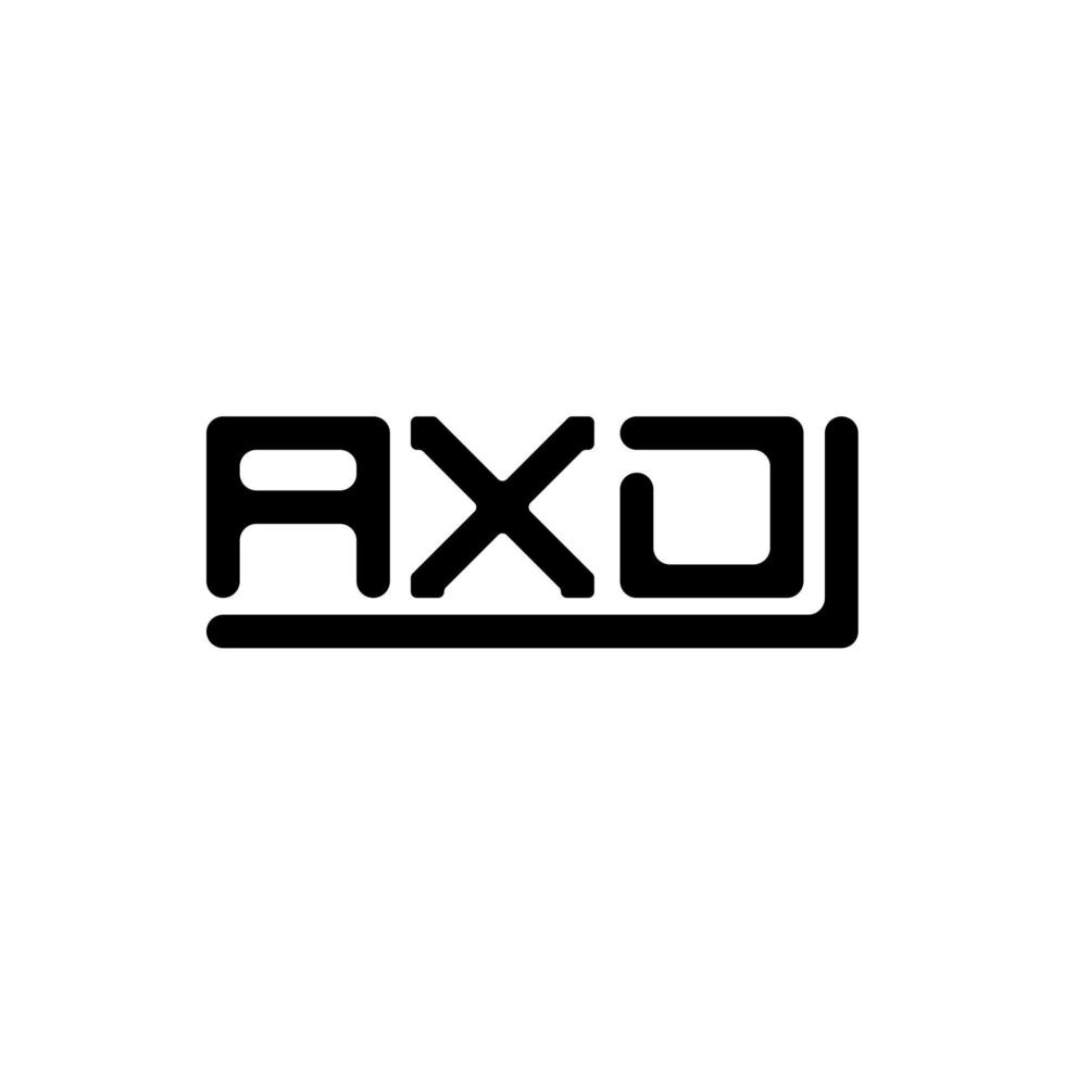 AXD letter logo creative design with vector graphic, AXD simple and modern logo.