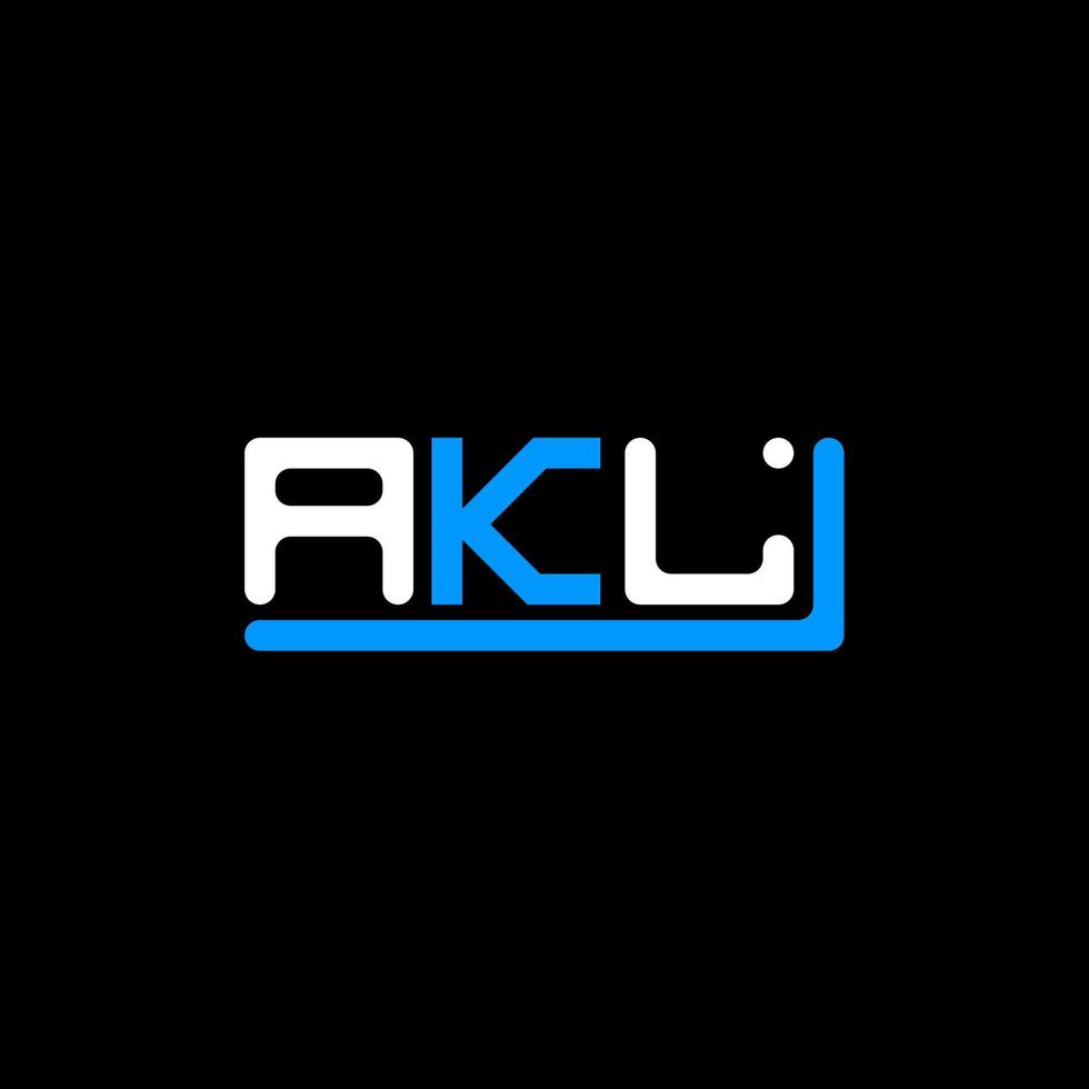 diseño creativo del logotipo de la letra akl con gráfico vectorial, logotipo simple y moderno de akl. vector