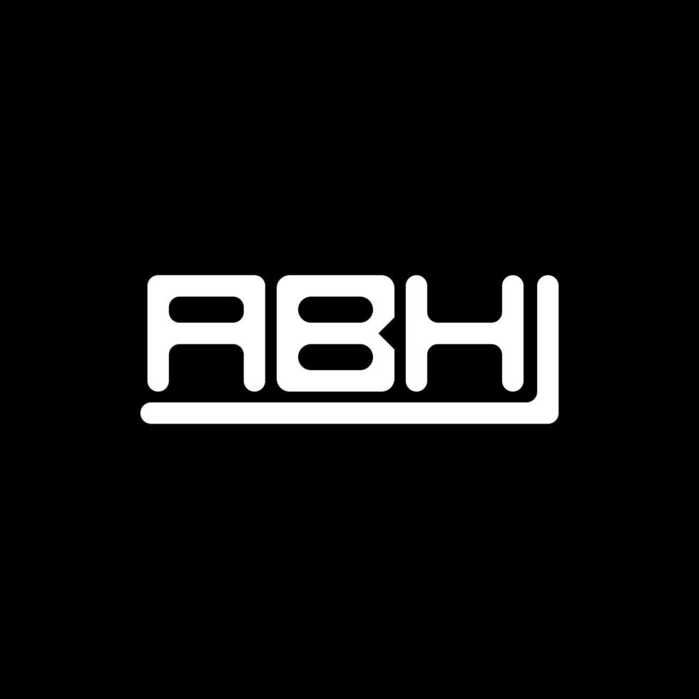 diseño creativo del logotipo de la letra abh con gráfico vectorial, logotipo simple y moderno abh. vector