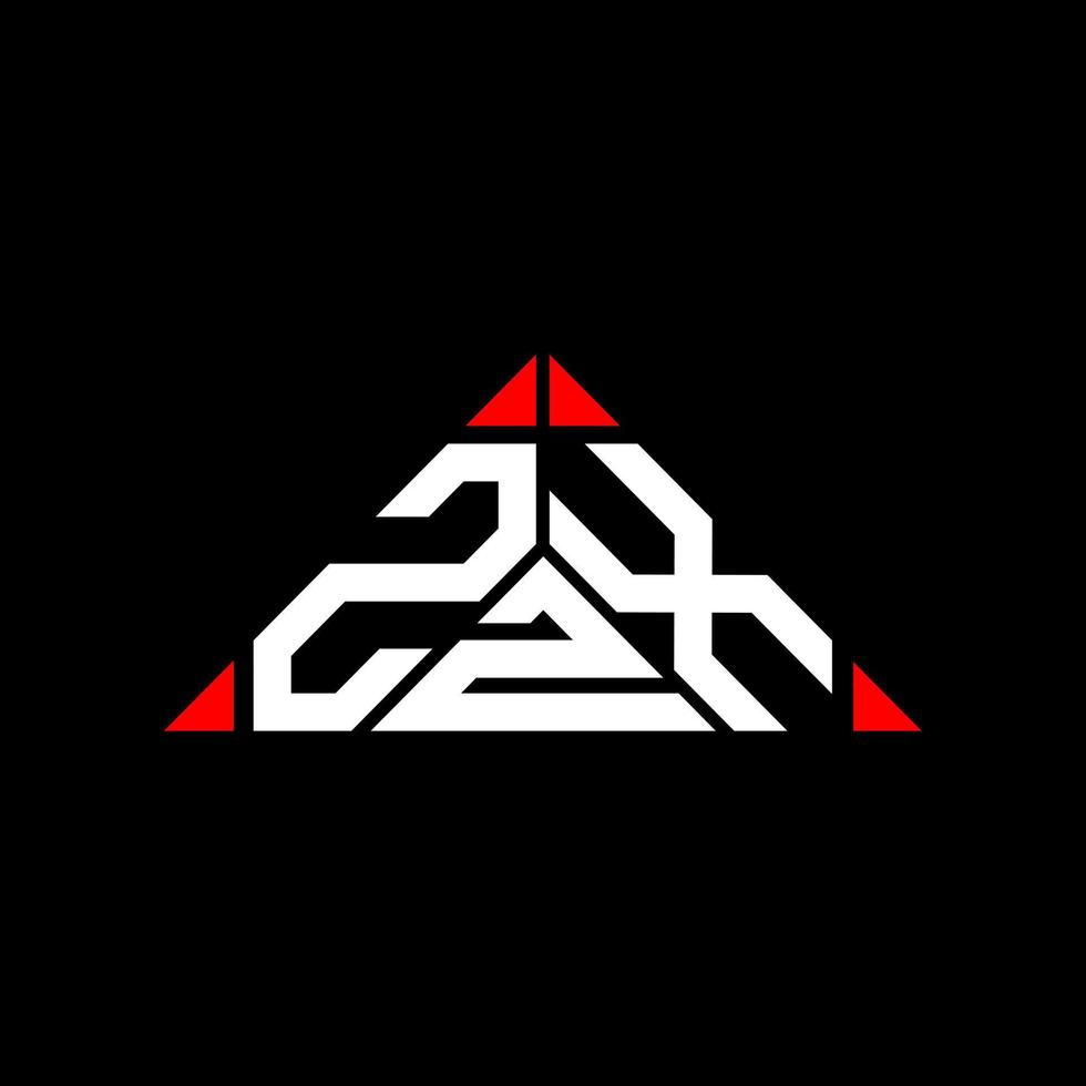 Diseño creativo del logotipo de la letra zzx con gráfico vectorial, logotipo simple y moderno de zzx. vector