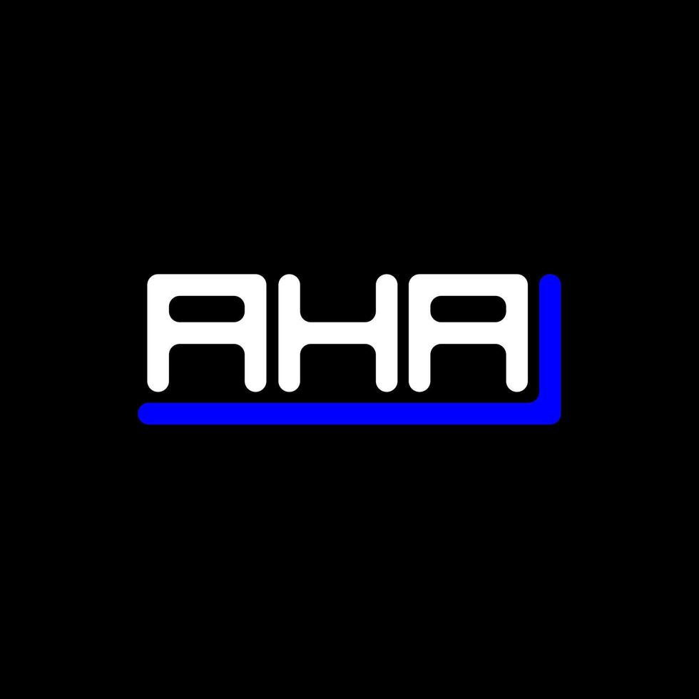 AHA letter logo creative design with vector graphic, AHA simple and modern logo.