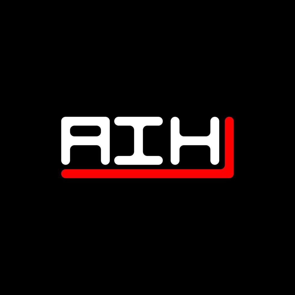 diseño creativo del logotipo de la letra aih con gráfico vectorial, logotipo simple y moderno aih. vector