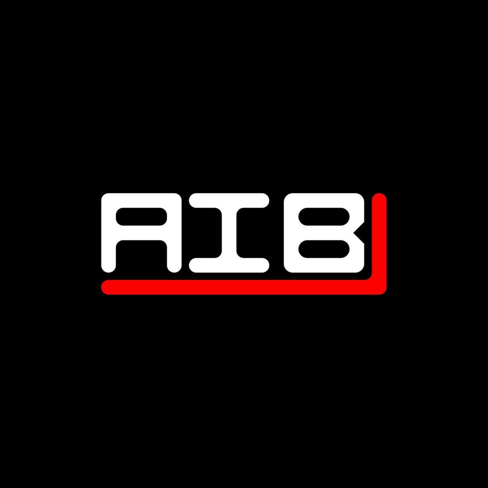 diseño creativo del logotipo de la letra aib con gráfico vectorial, logotipo simple y moderno de aib. vector