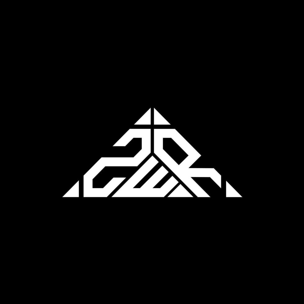 Diseño creativo del logotipo de la letra zwr con gráfico vectorial, logotipo simple y moderno de zwr. vector