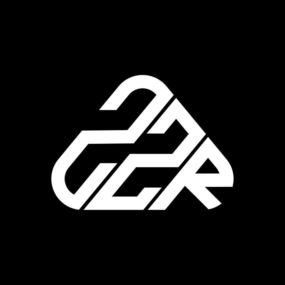 Diseño creativo del logotipo de la letra zzr con gráfico vectorial, logotipo simple y moderno de zzr. vector