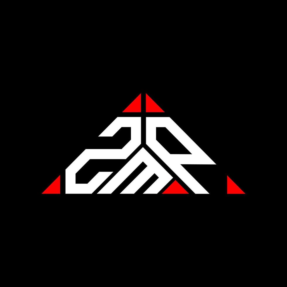 ZMP letter logo creative design with vector graphic, ZMP simple and modern logo.
