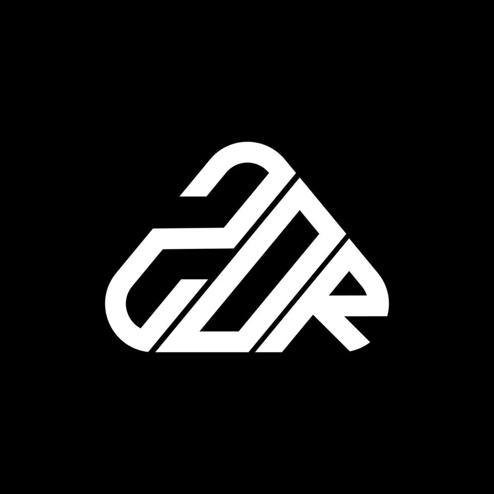 diseño creativo del logotipo de la letra zor con gráfico vectorial, logotipo simple y moderno de zor. vector