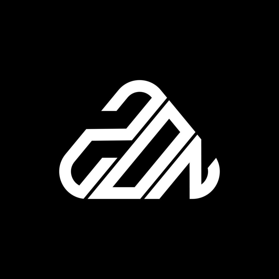 diseño creativo del logotipo de la letra zon con gráfico vectorial, logotipo simple y moderno de zon. vector
