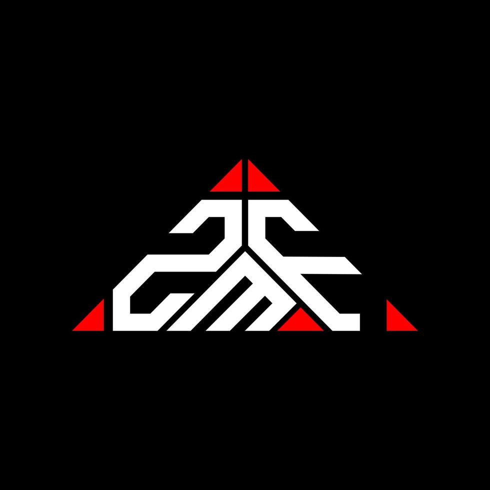 Diseño creativo del logotipo de la letra zmf con gráfico vectorial, logotipo simple y moderno de zmf. vector