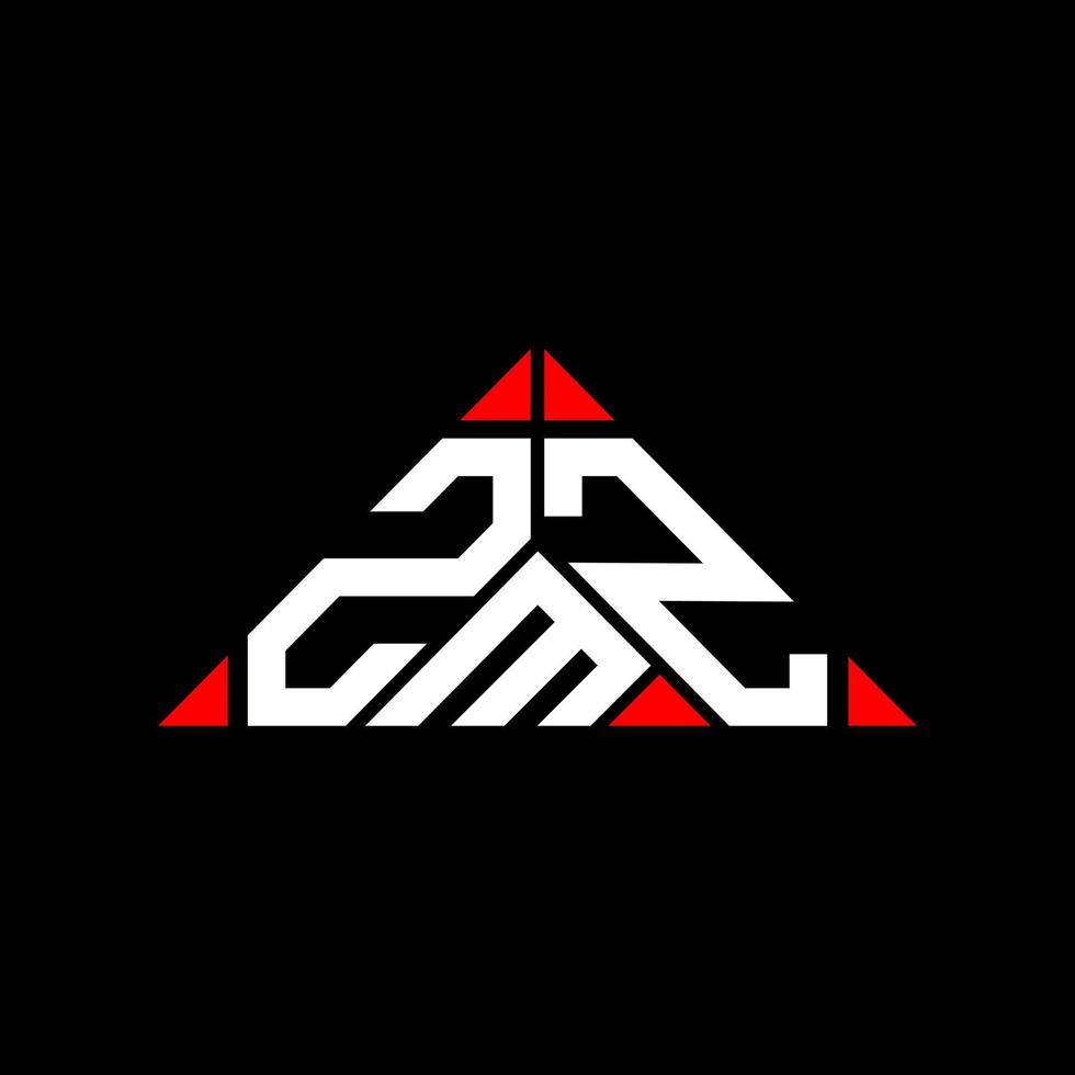 ZMZ letter logo creative design with vector graphic, ZMZ simple and modern logo.