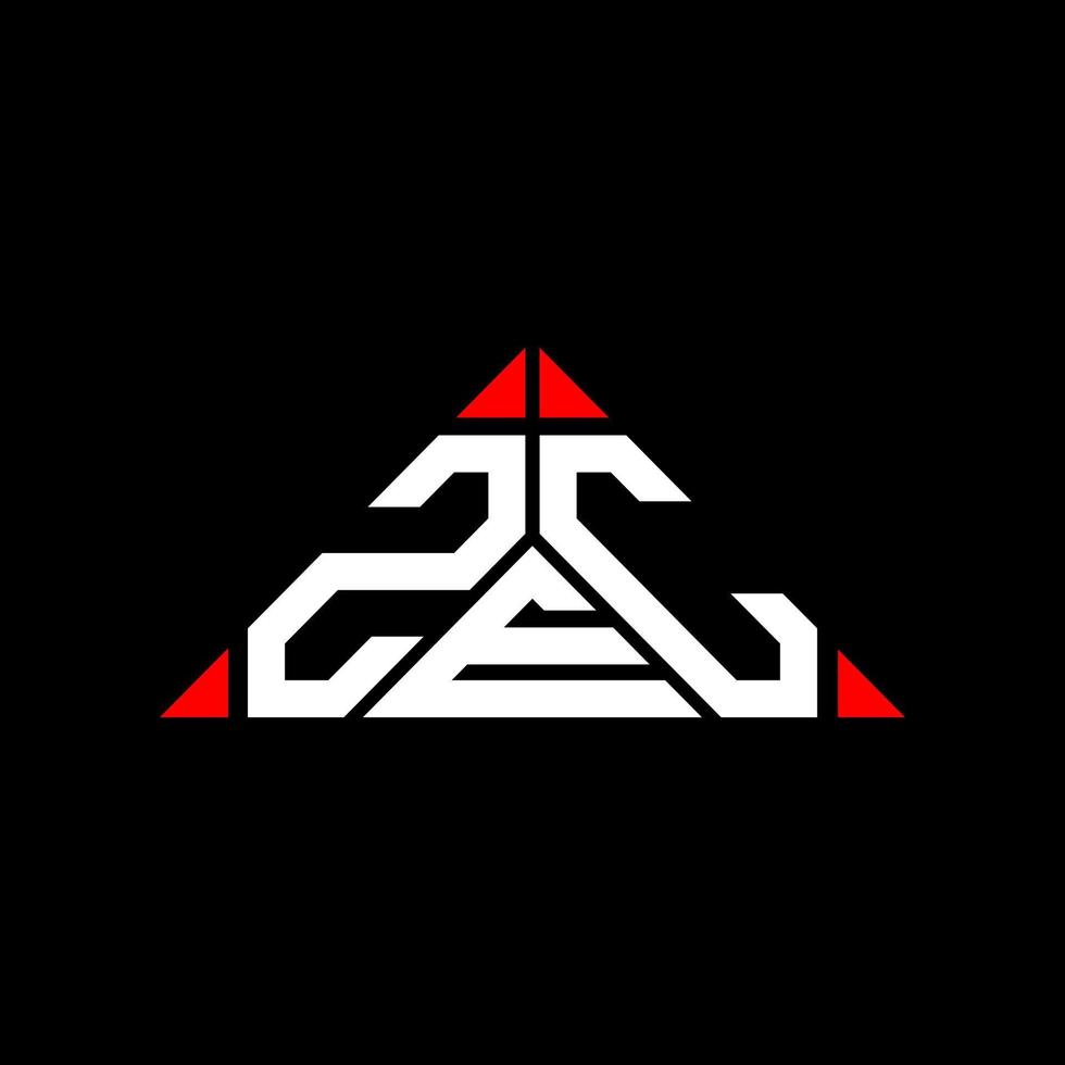 diseño creativo del logotipo de la letra zec con gráfico vectorial, logotipo simple y moderno de zec. vector